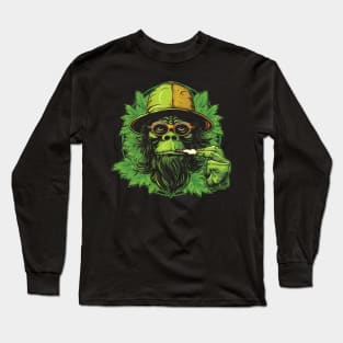 Smoking monkey Long Sleeve T-Shirt